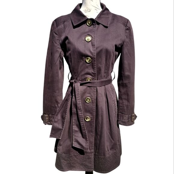 Zara Basic Solid Brown Trenchcoat Size XL‎ - Picture 1 of 11